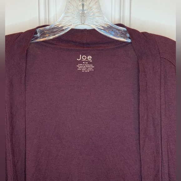 Joe Fresh Burgundy Lightweight Cardigan - Size M - Picture 3 of 3